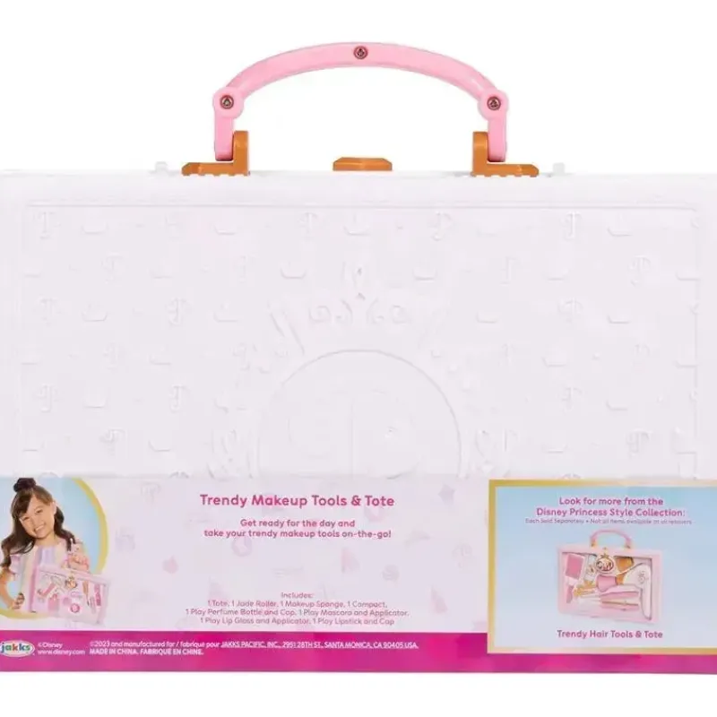 JAKKS Disney Princess|Dolls Accessories*- Disney Princess Style Collection Girls Trendy Makeup Tote Bag