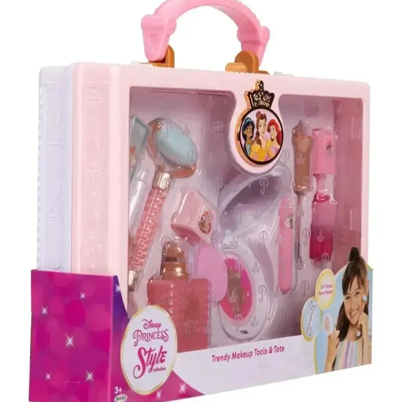JAKKS Disney Princess|Dolls Accessories*- Disney Princess Style Collection Girls Trendy Makeup Tote Bag