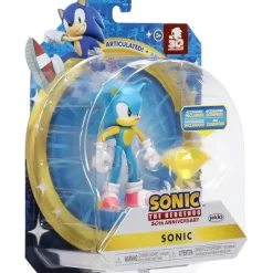 JAKKS Toys For 3 Year Old*- Sonic 4In Articulated Figure Sonic With Accessory Wave 6