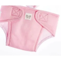 JC Toys Dolls Accessories|Dolls*- Baby Doll Washable and Reusable Eco Diapers, 4 Pack Fits Dolls 14 to 18, Pink