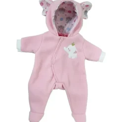 JC Toys Dolls Accessories|Dolls*- Berenguer Boutique Baby Doll Outfit, Pink Elephant Themed Hooded Onesie, Ages 2+