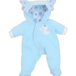 JC Toys Dolls Accessories|Dolls*- Berenguer Boutique Baby Doll Outfit, Blue Elephant Themed Hooded Onesie, Ages 2+