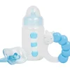 JC Toys Dolls Accessories|Dolls*- Blue Baby Doll Bottle, Rattle & Pacifier Set, Ages 2+