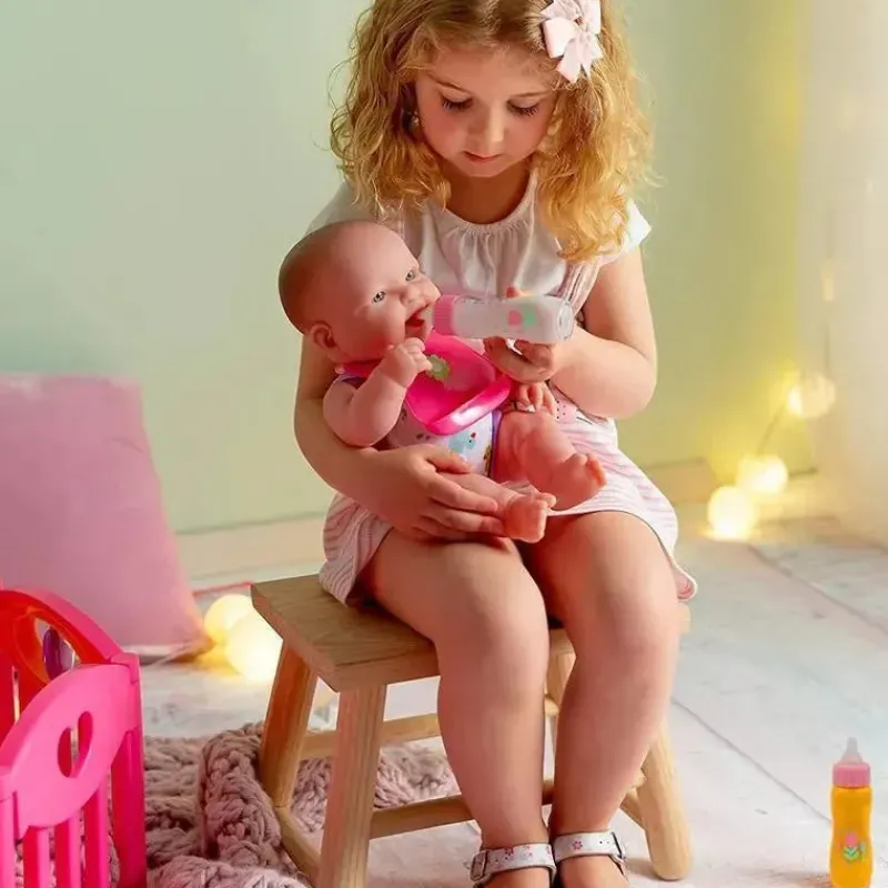 JC Toys Dolls Accessories|Dolls*- Deluxe Disappearing Magic Bottles, Fits All Dolls, Milk and Juice, Ages 2+, Pink