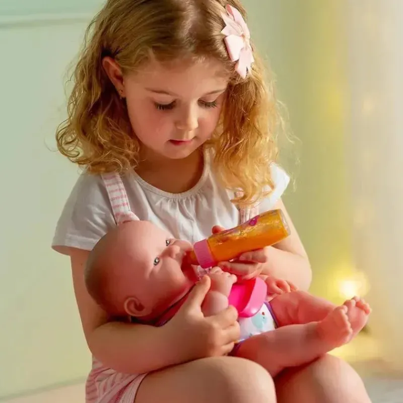 JC Toys Dolls Accessories|Dolls*- Deluxe Disappearing Magic Bottles, Fits All Dolls, Milk and Juice, Ages 2+, Pink
