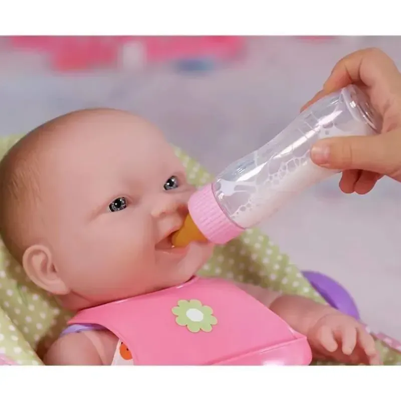 JC Toys Dolls Accessories|Dolls*- Deluxe Disappearing Magic Bottles, Fits All Dolls, Milk and Juice, Ages 2+, Pink