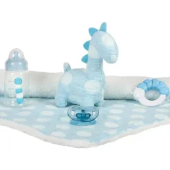 JC Toys Dolls*- La Newborn All-Vinyl-Anatomically Correct Real Boy 15, Designed by Berenguer, Blue with Dots