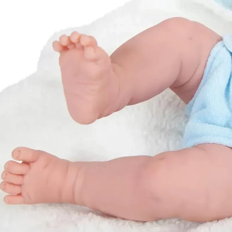 JC Toys Dolls*- La Newborn All-Vinyl-Anatomically Correct Real Boy 15, Designed by Berenguer, Blue with Dots