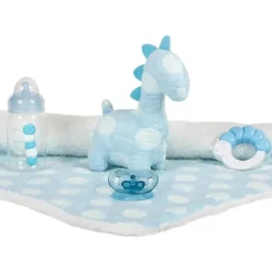 JC Toys Dolls*- La Newborn All-Vinyl-Anatomically Correct Real Boy 15, Designed by Berenguer, Blue with Dots