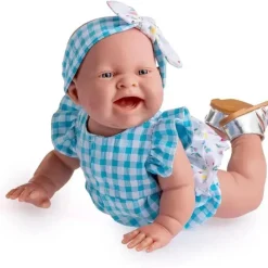 JC Toys Dolls*- Lola on The go, 14” Realistic All Vinyl Posable Play Doll by Berenguer Boutique
