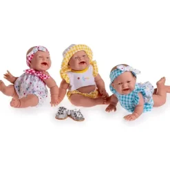 JC Toys Dolls*- Lola on The go, 14” Realistic All Vinyl Posable Play Doll by Berenguer Boutique