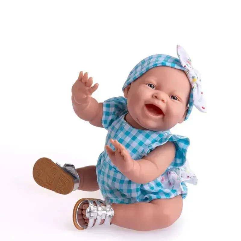 JC Toys Dolls*- Lola on The go, 14” Realistic All Vinyl Posable Play Doll by Berenguer Boutique