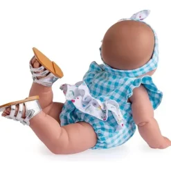 JC Toys Dolls*- Lola on The go, 14” Realistic All Vinyl Posable Play Doll by Berenguer Boutique