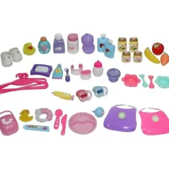 JC Toys Dolls Accessories|Dolls*- Nursery 45 Piece Accessory Bag for Keeps Playtime, Ages 2+