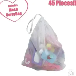 JC Toys Dolls Accessories|Dolls*- Nursery 45 Piece Accessory Bag for Keeps Playtime, Ages 2+