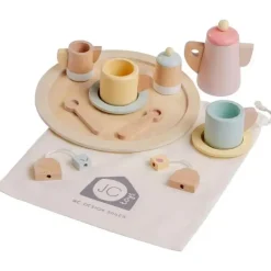 JC Toys Dolls Accessories|Dolls*- Real Wood 12 Piece Tea Party Set, Parfait Collection, Ages 3+, Twiggly Toys
