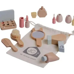 JC Toys Dolls Accessories|Dolls*- Real Wood 10 Piece Personal Care-Make Up Set, Parfait Collection, Ages 3+, Twiggly Toys
