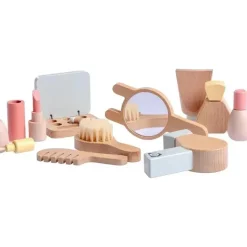 JC Toys Dolls Accessories|Dolls*- Real Wood 10 Piece Personal Care-Make Up Set, Parfait Collection, Ages 3+, Twiggly Toys