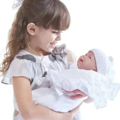 JC Toys Dolls*15.5 Soft Body La Newborn In White Bunting And Accessories