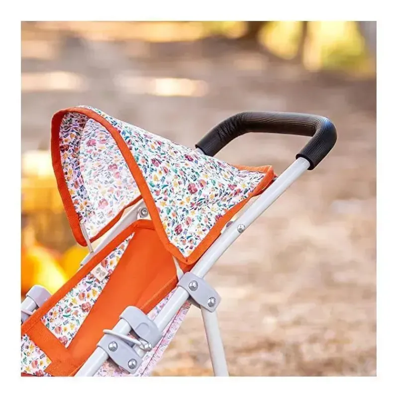 JC Toys Doll Stroller*Berenguer Boutique Stroller Nature Jogger Red For ages 3+