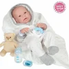 JC Toys Dolls*Real Boy Baby Doll W/Baby Doll Accessories 9pc
