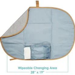 JJ Cole Changing Pads & Covers*- Changing Clutch, Heather Grey