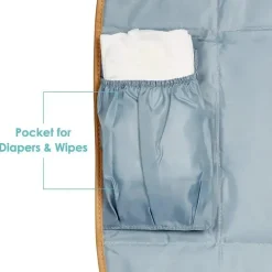 JJ Cole Changing Pads & Covers*- Changing Clutch, Heather Grey