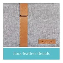 JJ Cole Changing Pads & Covers*- Changing Clutch, Heather Grey