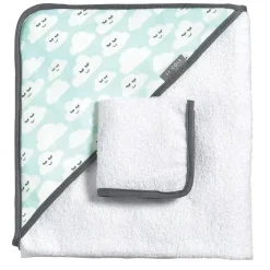 JJ Cole Baby Bath Towels*- Hooded Towel, Clouds
