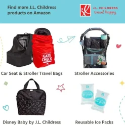 J.L. Childress Tote Bags*- 6 Bottle Cooler, Insulated Breastmilk Cooler & Lunch Bag for Baby Food & Bottles