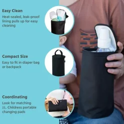 J.L. Childress Tote Bags*- All Single Bottle Cooler Black