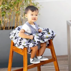 J.L. Childress Super Heroes|Nursing Covers, Scarves, & Wedges*- DC Comics Batman Shopping Cart & High Chair Cover for Baby to Toddler