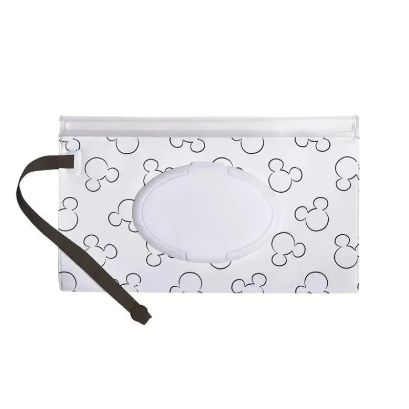 J.L. Childress Mickey & Minnie|Wipes & Warmers*- Disney Baby Reusable Wet Wipes Case, 2-Pack, Mickey and Minnie Mouse