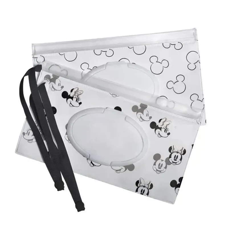 J.L. Childress Mickey & Minnie|Wipes & Warmers*- Disney Baby Reusable Wet Wipes Case, 2-Pack, Mickey and Minnie Mouse