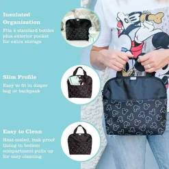 J.L. Childress Mickey & Minnie|Tote Bags*- Disney Baby MaxiCOOL 4-Bottle Breastmilk Cooler