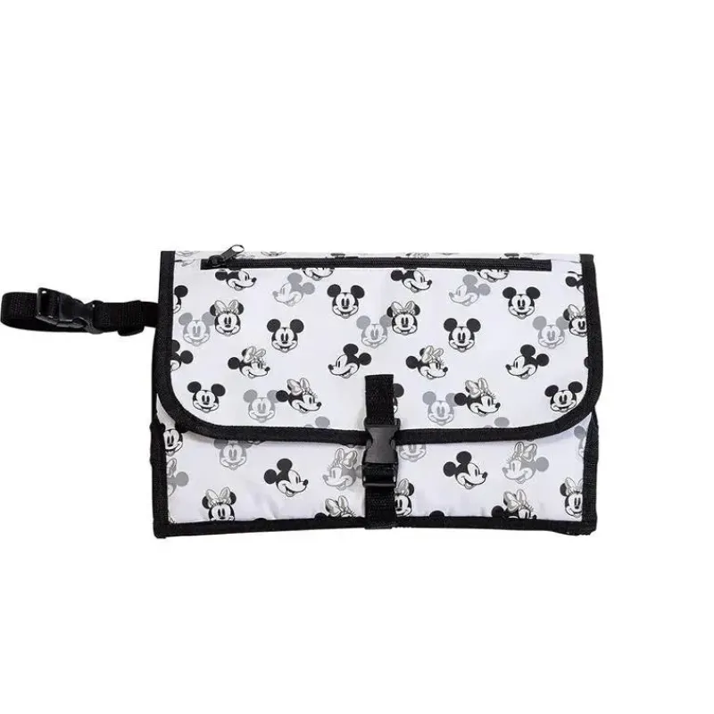 J.L. Childress Mickey & Minnie|Dressers & Changers*- Disney Baby Portable Diaper Changing Station, Mickey Minnie Ivory