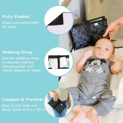 J.L. Childress Mickey & Minnie|Portable Changing Pads*J.L Childress - Disney Full Body Portable Changing Pad, Mickey Mouse Black