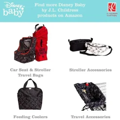 J.L. Childress Mickey & Minnie|Portable Changing Pads*J.L Childress - Disney Full Body Portable Changing Pad, Mickey Mouse Black