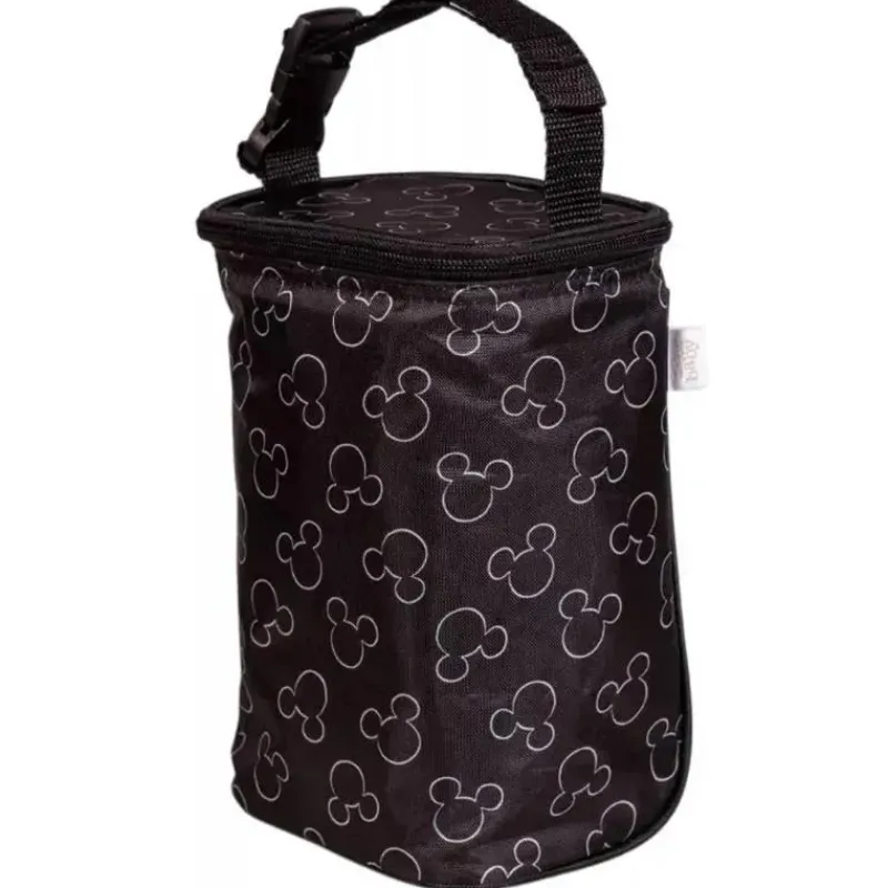 J.L. Childress Mickey & Minnie|Tote Bags*- Disney Twocool Double Bottle Cooler with ice pack, Mickey Black