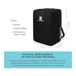 J.L. Childress Stroller & Car Seat Bags*- Elite Travel Bag For Doona, Padded, Black