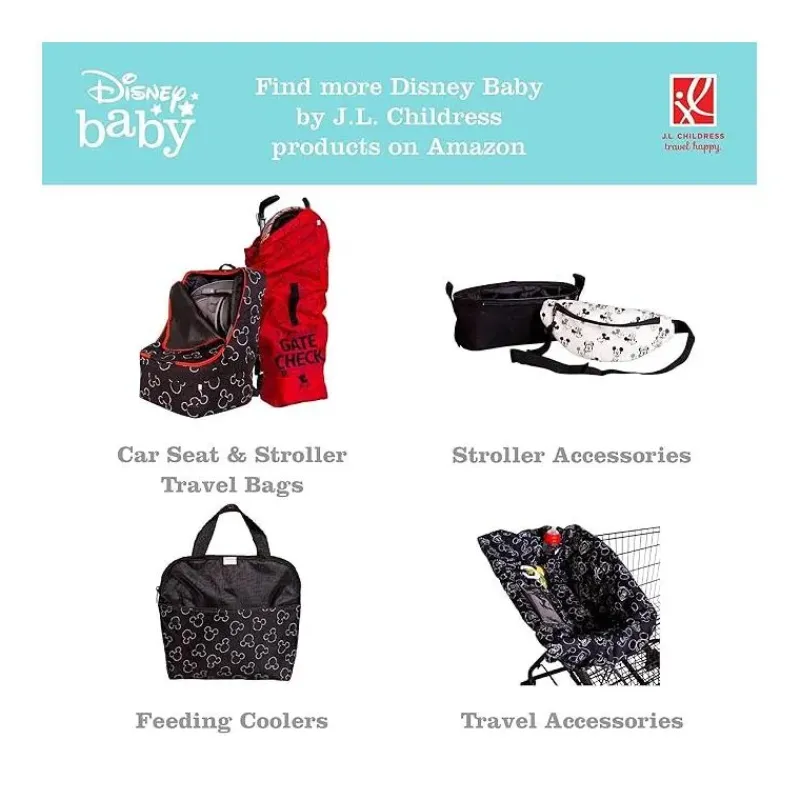 J.L. Childress Mickey & Minnie|Portable Changing Pads*J.L Childress - Full Body Changing Pad, Mickey Minnie Ivory