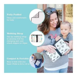 J.L. Childress Mickey & Minnie|Portable Changing Pads*J.L Childress - Full Body Changing Pad, Mickey Minnie Ivory