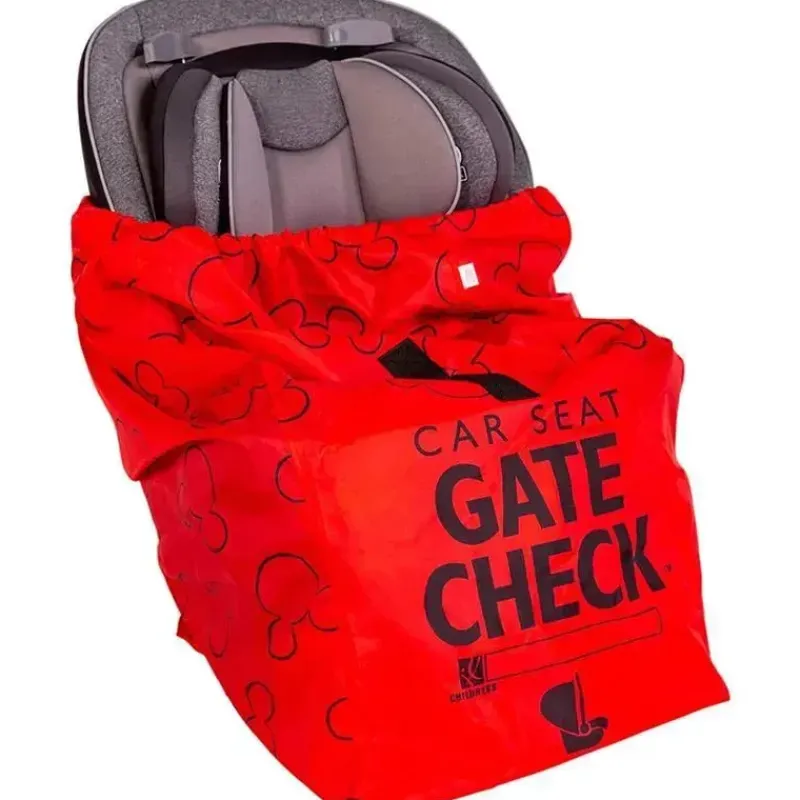 J.L. Childress Mickey & Minnie|Storage & Organizers*- Gate Check Bag For Car Seats, Mickey Red