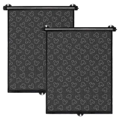 J.L. Childress Car Window Shades|Mickey & Minnie*- 2Pk Disney Baby Pull-Down Car Sun Shade, Mickey