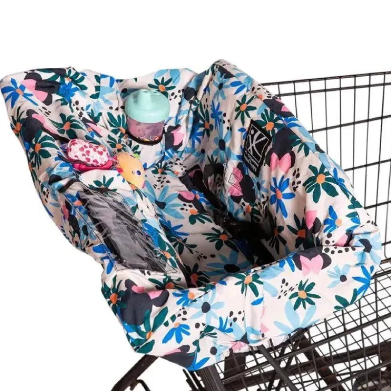 J.L. Childress Mickey & Minnie|Cart Covers*- Shopping Cart & High Chair Cover for Baby to Toddler, Minnie Floral