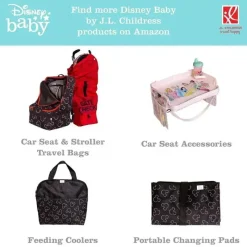 J.L. Childress Mickey & Minnie|Cart Covers*- Shopping Cart & High Chair Cover for Baby to Toddler, Minnie Floral