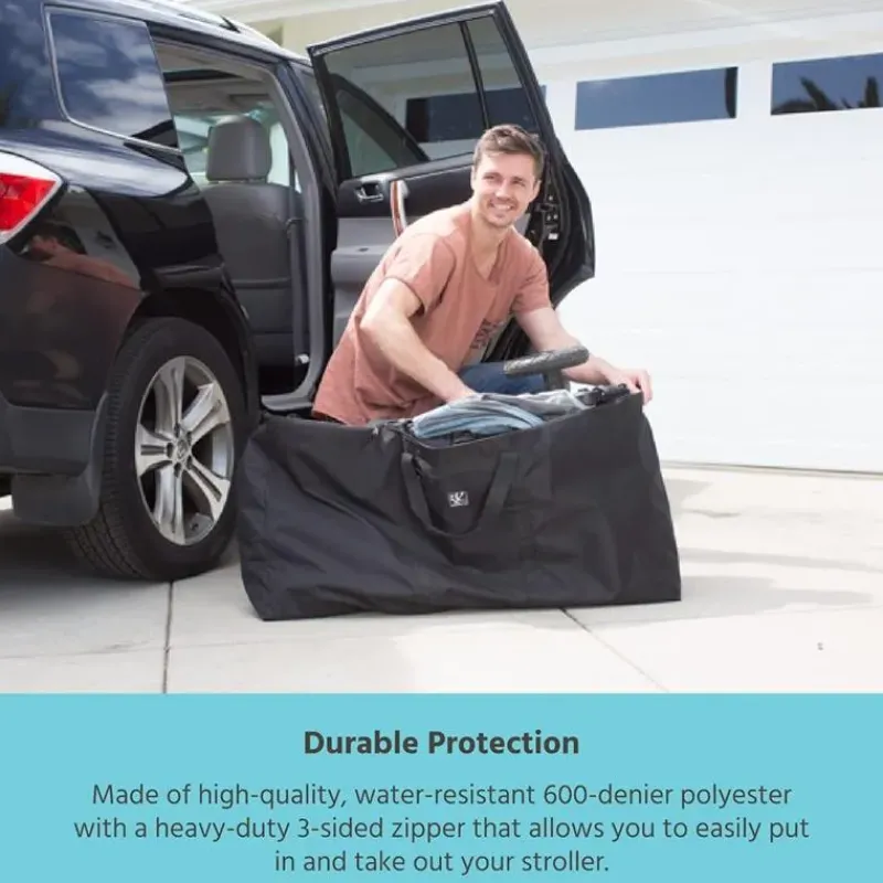 J.L. Childress Stroller & Car Seat Bags*- Single & Double Stroller Travel Bag - Black