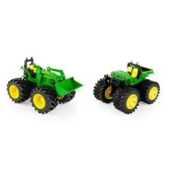 John Deere Cars|Cars, Trucks & Trains*- Monster Treads Vehicle 2 Toy Pack - Tractor With Loader And Gator