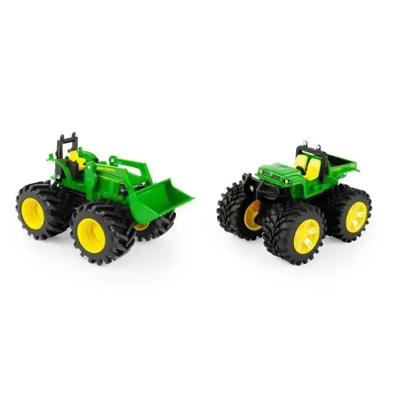 John Deere Cars|Cars, Trucks & Trains*- Monster Treads Vehicle 2 Toy Pack - Tractor With Loader And Gator