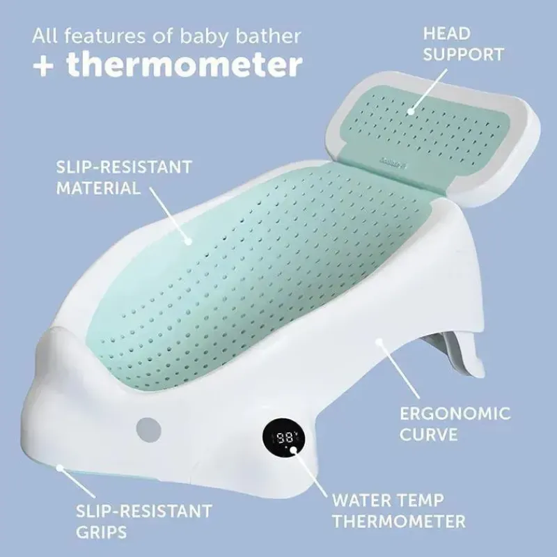 Jool Baby Bath Tubs & Seats*- Bath Support with Thermometer